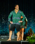 KŪ'ULA Long Sleeve Aloha Shirt Loko i'a Kuapā